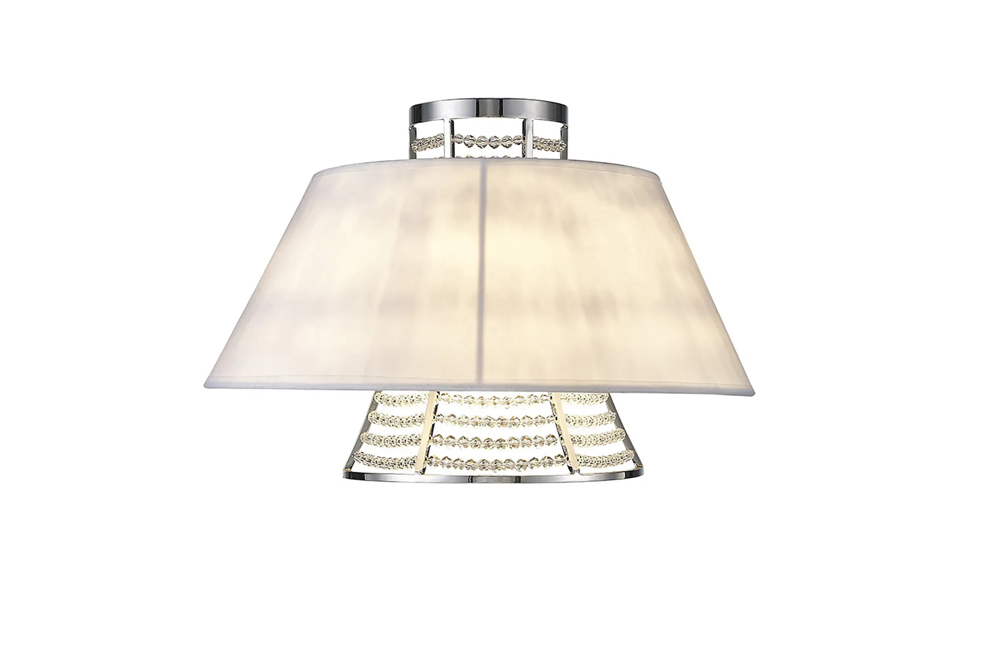Davina Crystal Wall Lights Diyas Shaded Wall Lights